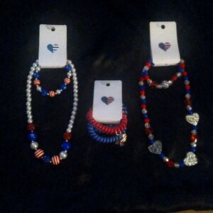 Patriotic Beads and Bracelets Set